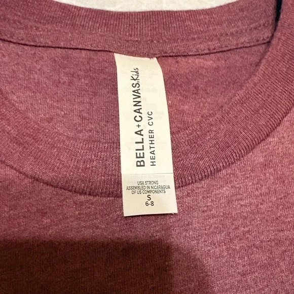 Bella Canvas Kids Maroon Cougars Tee - Picture 4 of 4